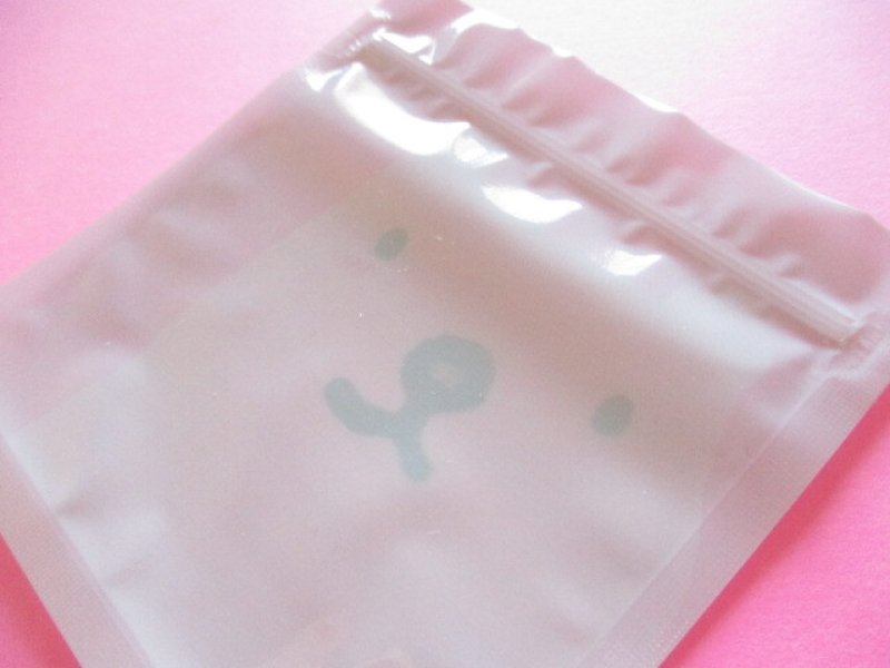 Photo3: Kawaii Cute A8 size Zipper Bags Set Kohem *Polar Bear (HJA8-06)