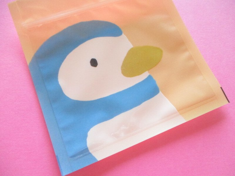 Photo2: Kawaii Cute A8 size Zipper Bags Set Kohem *Penguin (HJA8-07)