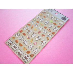 Photo: Kawaii Cute Stickers Sheet Gaia *Panda & Bread (46665-2)