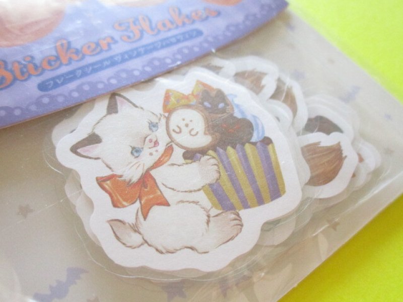 Photo1: Kawaii Cute Sticker Flakes Sack Amifa *Vintage Halloween (121742)