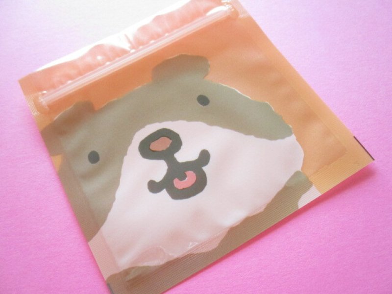 Photo2: Kawaii Cute A8 size Zipper Bags Set Kohem *Dog (HJA8-04)