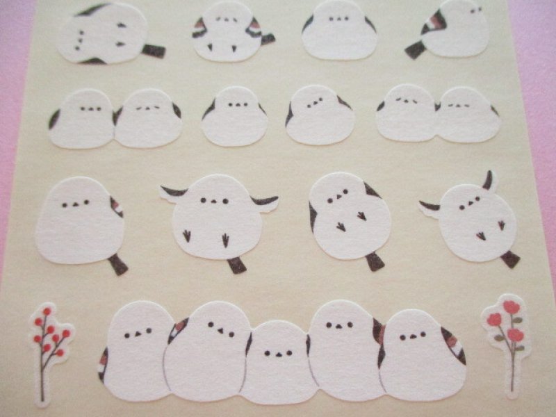 Photo3: Kawaii Cute Masking Die Cut Seals Set Kyowa *もふもふばーど (62-D84)
