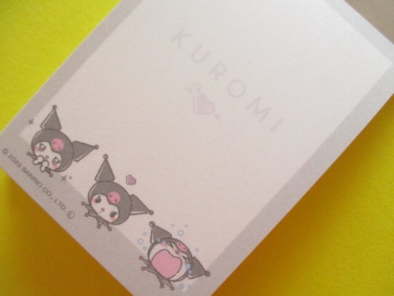 Photo1: Kawaii Cute Mini Memo Pad Kuromi Crux *Face (117713)