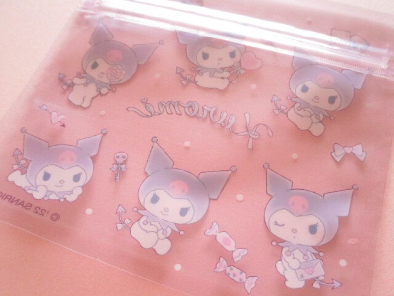 Photo3: 5pcs Kawaii Cute Kuromi Small Zipper Bags Set (ZBS-KUd)