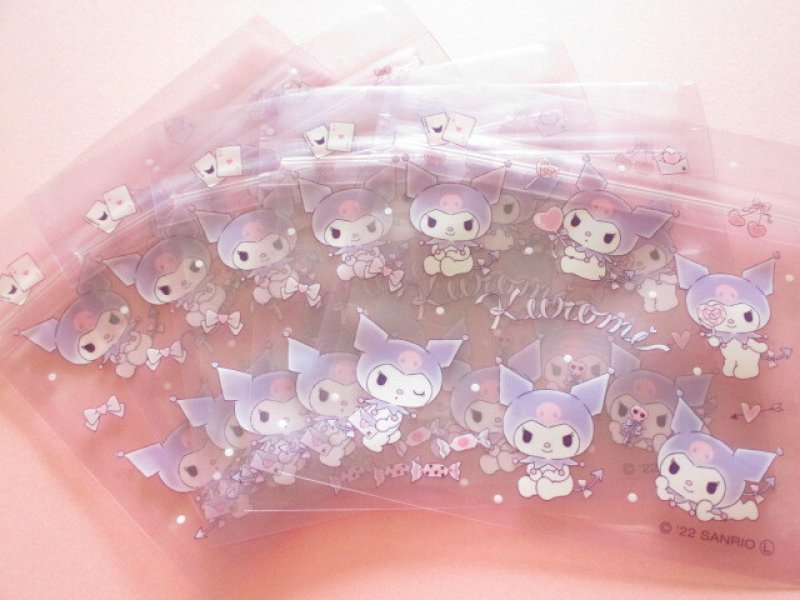 Photo1: 5pcs Kawaii Cute Kuromi Small Zipper Bags Set (ZBS-KUd)