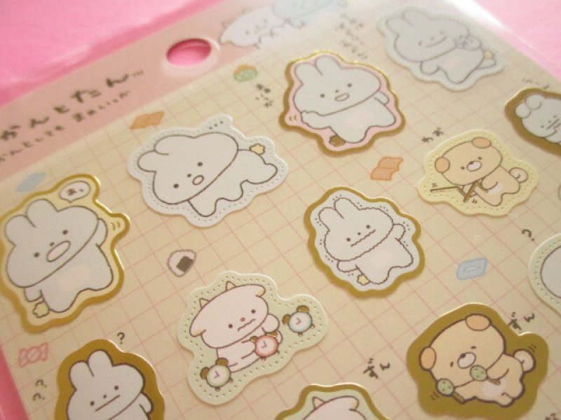 Photo3: Kawaii Cute Stickers Sheet Pokantotan San-x *ぽかんとしても まぁいっか (SE58801)