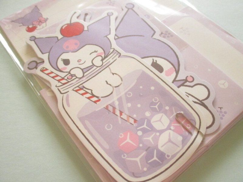 Photo2: Kawaii Cute Sanrio Die-cut Letter Set Cute Modell *Kuromi (303304)