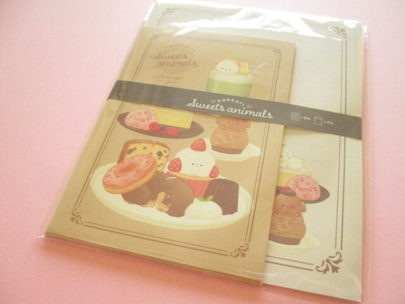 Photo1: Kawaii Cute Letter Set Kyowa *Sweets Animals (42-168-1) (1)