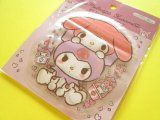 Photo: Kawaii Cute Die-Cut Zipper Bags Set Sanrio *My Melody & Kuromi (DZB-MM)