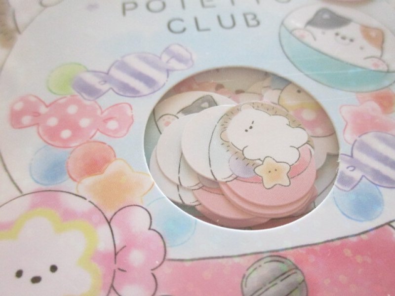 Photo1: Kawaii Cute Sticker Flakes Sack Crux *Potetto Club (120017)