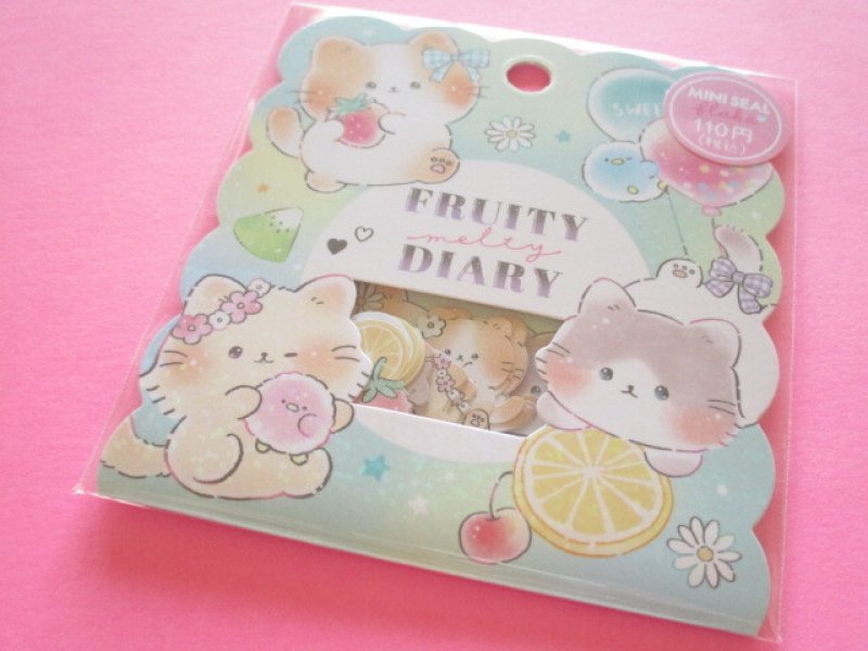 Photo1: Kawaii Cute Sticker Flakes Sack Crux *Fruity Diary (120016) (1)