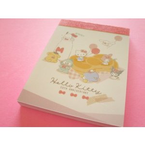 Photo: Kawaii Cute Hello Kitty 50th Anniversary Mini Memo Pad Sanrio Characters CUTE MODEL *Ribbon Party (303559)