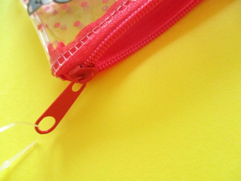 Photo2: Kawaii Cute Hello Kitty 50th Anniversary Small Flat Vinyl Pouch Sanrio *Hello Kitty (38499)