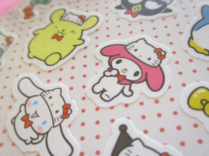 Photo3: Kawaii Cute Hello Kitty 50th Anniversary Stickers Sheet Sanrio *Sanrio Characters (38506)