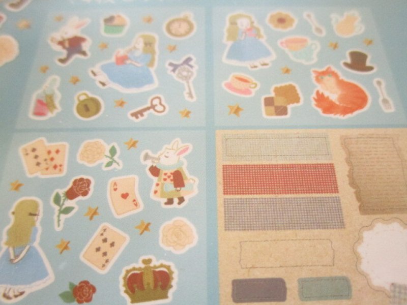 Photo2: Kawaii Cute Decoration Stickers Fairy Tale Series Amifa *Alice in Wonderland (125603-Blue)