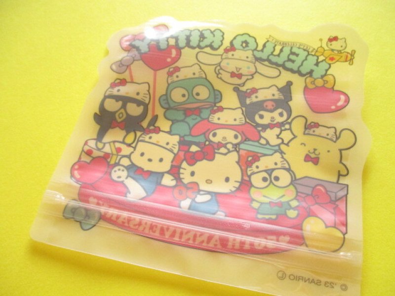 Photo3: 3 pcs Kawaii Cute Sanrio Characters Die-Cut Zipper Bags Set *Hello Kitty 50th Anniversary (38498)