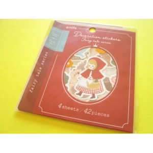 Photo: Kawaii Cute Decoration Stickers Fairy Tale Series Amifa *Little Red Riding Hood (125603-Red)