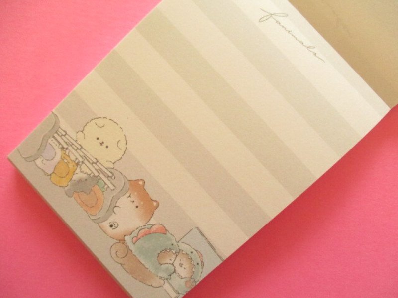 Photo1: Kawaii Cute Mini Memo Pad Fanimals Crux *Dressing Up (120059)