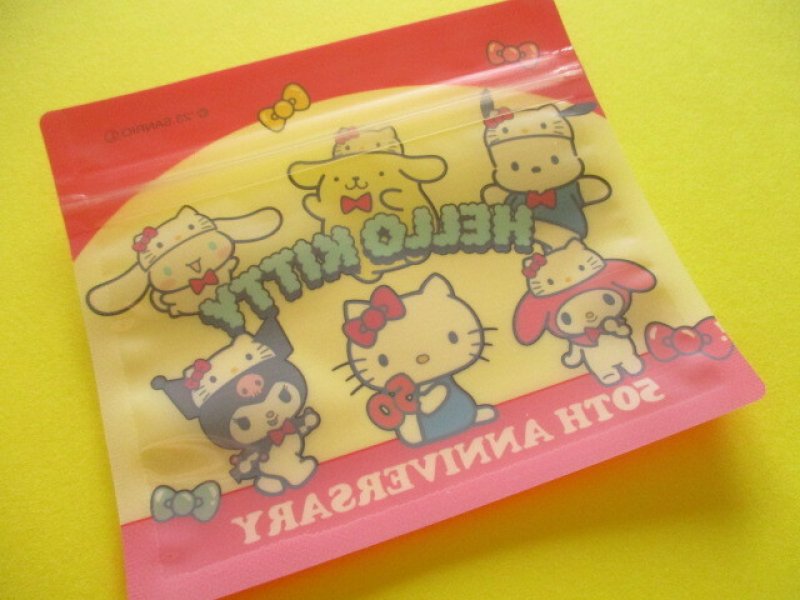 Photo3: 6 pcs Kawaii Cute Sanrio Characters A7 Zipper Bags Set *Hello Kitty 50th Anniversary (38496)
