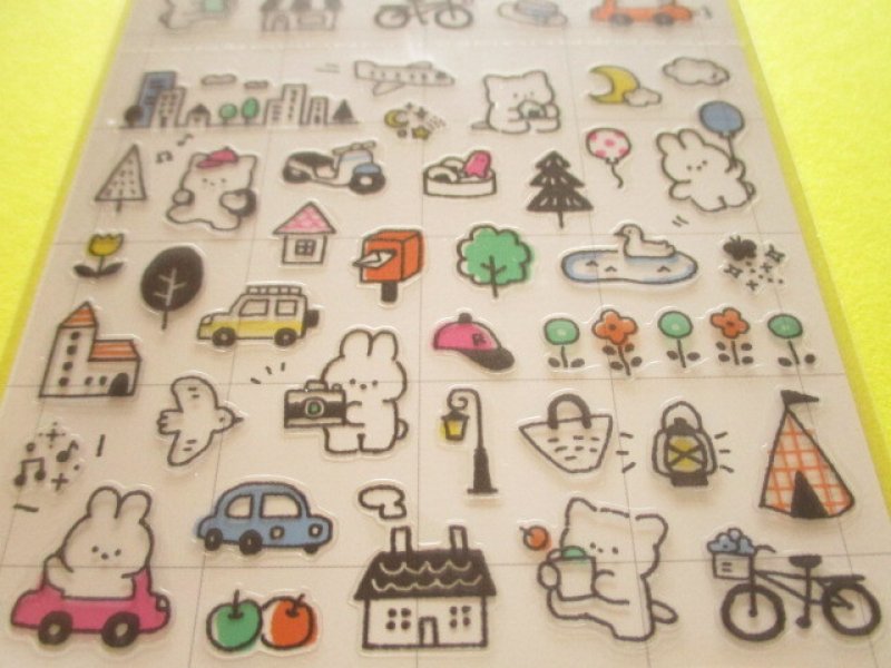 Photo2: Kawaii Cute Schedule Stickers Sheet Gaia *Puchi Puchi Life (466704-1)