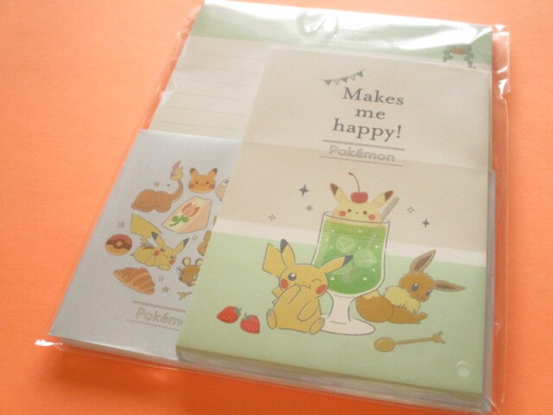 Photo1: Kawaii Cute Letter Set Cute Pokémon  Kamio Japan *Snack Time (303892) (1)