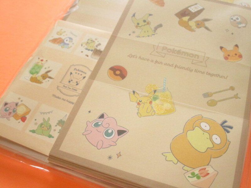 Photo2: Kawaii Cute Letter Set Cute Pokémon Kamio Japan *Enjoy Tea Time (303891)