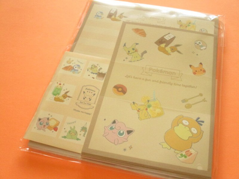 Photo1: Kawaii Cute Letter Set Cute Pokémon  Kamio Japan *Enjoy Tea Time (303891) (1)