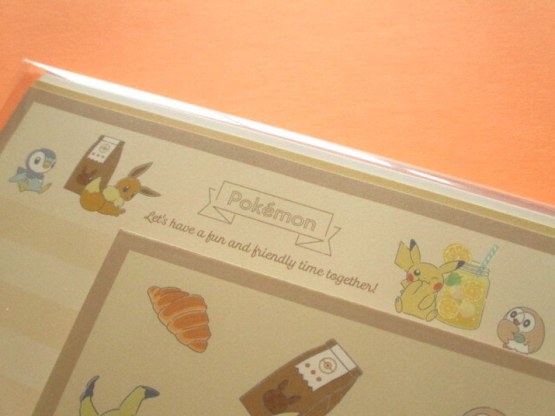 Photo1: Kawaii Cute Letter Set Cute Pokémon Kamio Japan *Enjoy Tea Time (303891)