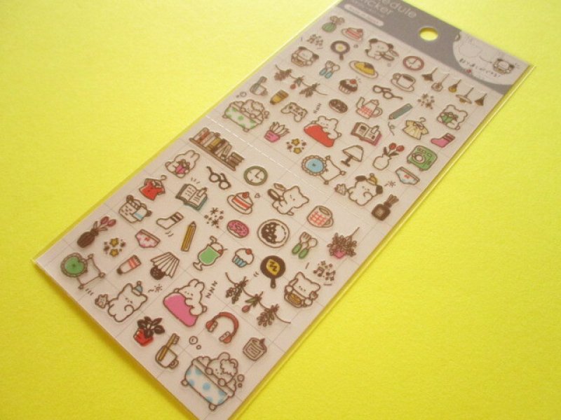 Photo1: Kawaii Cute Schedule Stickers Sheet Gaia *Puchi Puchi Life (466704-2) (1)