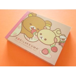 Photo: Kawaii Cute Mini Memo Pad Korilakkuma San-x *Full of Strawberry Day (MH18501-2)