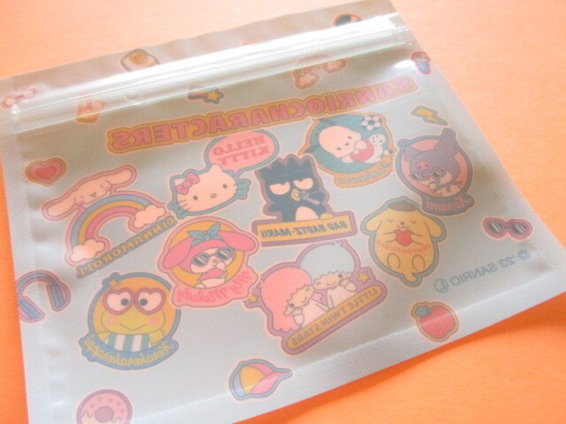 Photo3: 6 pcs Kawaii Cute Sanrio Characters A7 Zipper Bags Set *Sticker (38366)