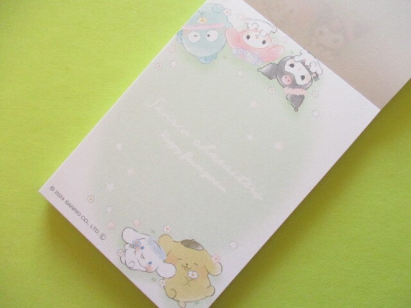 Photo1: Kawaii Cute Mini Memo Pad Sanrio Characters Sanrio *ゆるっとお花畑 (304079)