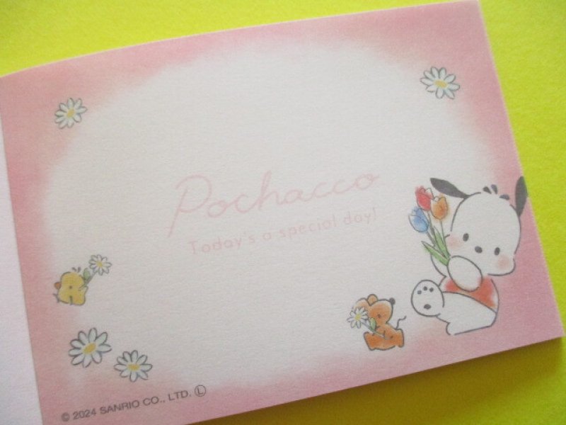 Photo2: Kawaii Cute Mini Memo Pad Pochacco Sanrio *Flower (120310)