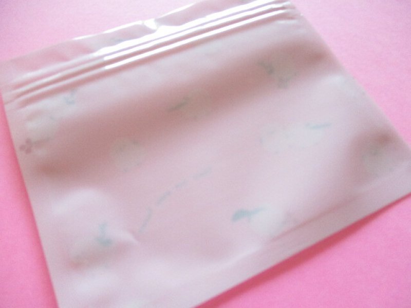 Photo3: 8 pcs Kawaii Cute A7 Zipper Bags Set Water light *Long-tailed Tit (237625-Grey)