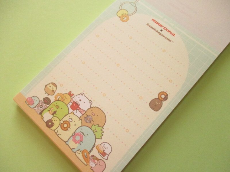 Photo1: Kawaii Cute Large Memo Pad Sumikkogurashi San-x *Mister Donut (MH19802)