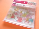 Photo: 4 pcs Kawaii Cute Sanrio Characters B7 Zipper Bags Set *Fruit (38365)