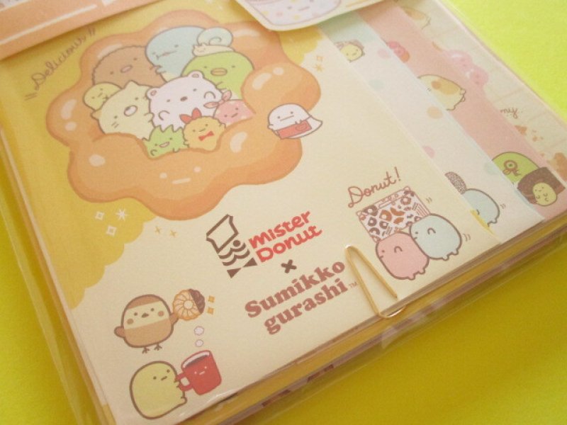 Photo2: Kawaii Cute Regular Letter Set San-x Sumikkogurashi *Mister Donut (LH80201)