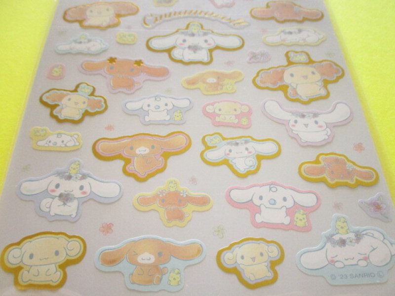 Photo2: Kawaii Cute Stickers Sheet Cinnamoroll Sanrio *Flower Frame (410735)
