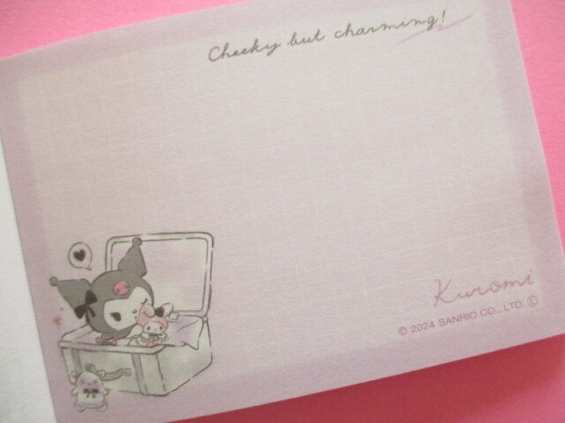 Photo2: Kawaii Cute Mini Memo Pad Kuromi Sanrio *Kuromis Coset (304177)