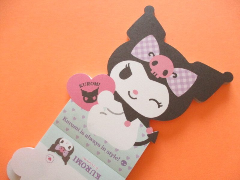 Photo2: Kawaii Cute Die-Cut Medium Memo Pad Sanrio Original *Kuromi (46216-1) 
