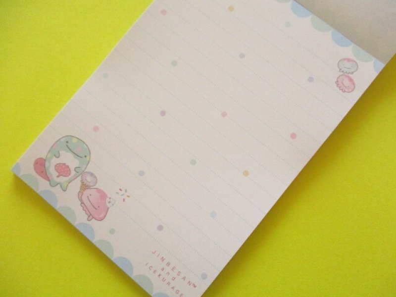 Photo2: Kawaii Cute Large Memo Pad Jinbesan San-x *Jinbesan & Icekurage (MH20501)