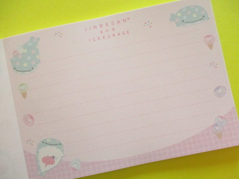 Photo3: Kawaii Cute Large Memo Pad Jinbesan San-x *Jinbesan & Icekurage (MH20501)