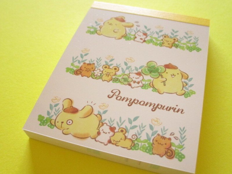 Photo1: Kawaii Cute Mini  Memo Pad POMPOMPURIN Sanrio *てくてく 2 (411251) (1)