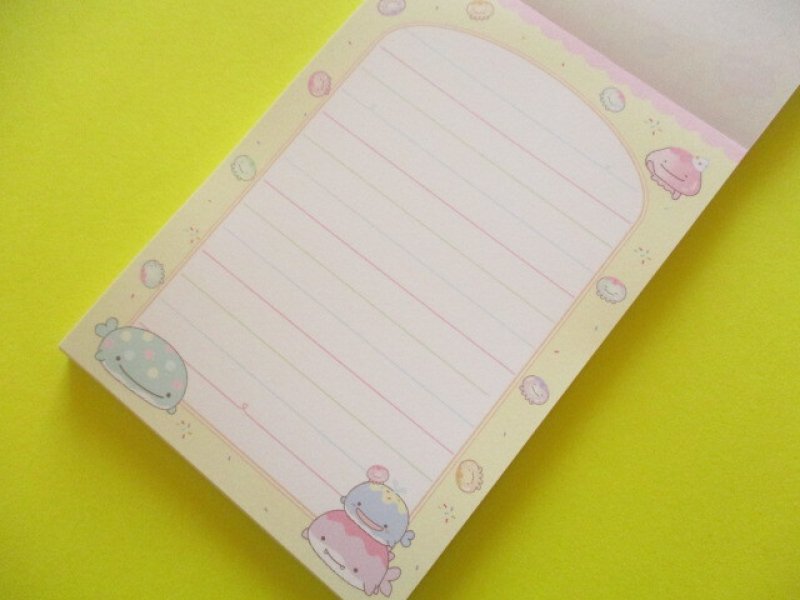 Photo1: Kawaii Cute Large Memo Pad Jinbesan San-x *Jinbesan & Icekurage (MH20501)