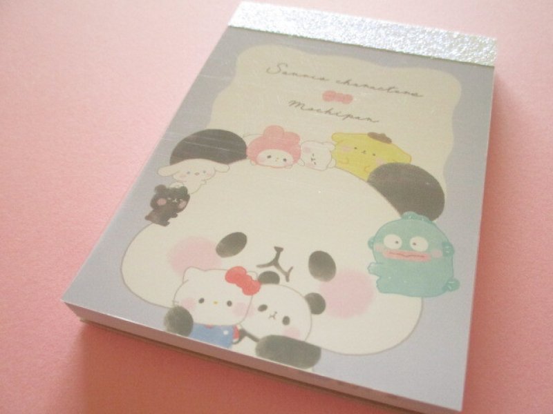 Photo1: Kawaii Cute Mini Memo Pad Sanrio Characters × Mochi Mochi Panda Kamio Japan *でかぱん (218682) (1)
