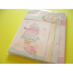 Photo: Kawaii Cute Regular Letter Set Jinbesan San-x *Jinbesan & Icekurage (LH80701)