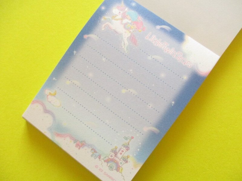 Photo1: Kawaii Cute Mini Memo Pad Little Twin Stars Sanrio *流星ドリーム 2 (411237)