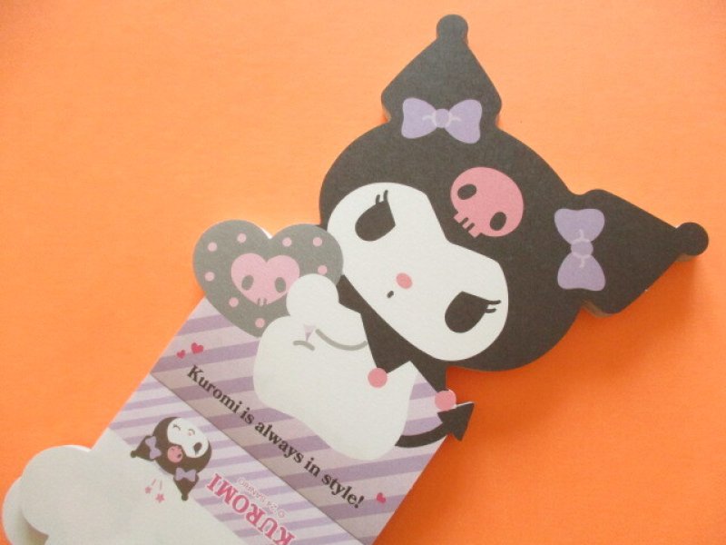 Photo1: Kawaii Cute Die-Cut Medium Memo Pad Sanrio Original *Kuromi (46216-1) 