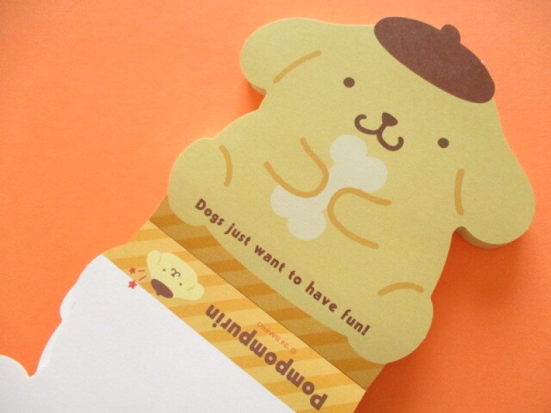 Photo1: Kawaii Cute Die-Cut Medium Memo Pad Sanrio Original *POMPOMPURIN (45954-2)