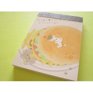 Photo: Kawaii Cute Mini Memo Pad Mogu♡nyan Kamio Japan *Hamburger (219563)